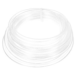 PATIKIL Pneumatic Tubing 1/4 OD 16.4ft, 6mm OD 4mm ID PU Air Line Pipe Tube for Air Compressor Fitting or Fluid Transfer,Clear
