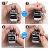 SDARMING Tally Counter, 4-Digit clicker Counter, Metal Hand Tally counters