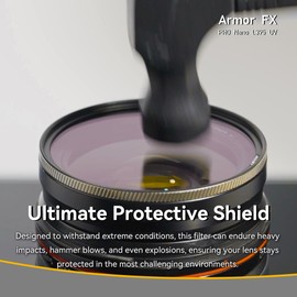 NiSi 86mm Armor FX PRO Nano L395 UV - Impact-Resistant, Ultraviolet Blocking, Lens Protection Filter - High Definition Optical Glass, Slim Brass Frame, Low Reflection, Waterproof Multi Nano Coating