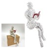 TOPINCN Girl Reading Figurine, Resin Figurine Innovative Lady Reading Pulp