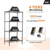 EFINE 4-Shelf Shelving Unit with 8 Hooks and 4-Shelf Liners,
