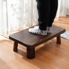 GZQWDC Japanese Style Wood Convertible Low Table - Multifunctional Meditation
