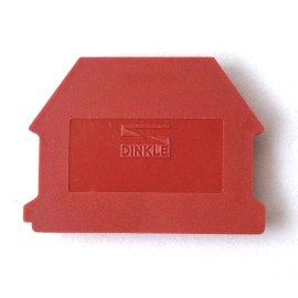 Dinkle DIN Rail Terminal Block End Covers 50 Quantity Dinkle DK4NC-RD for DK4N-RD Red