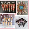100Pcs Cone Cellophane Bags, 16 * 30CM/6.3 * 11.8IN Plastic