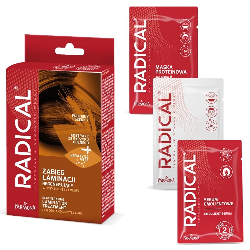 RADICAL Regenerating hair lamination treatment (mass 15ml, booster 15ml, serum