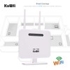 KuWFi 4G Router, 300Mbps Unlocked LTE SIM Card Router CPE