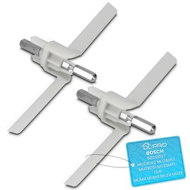 2 x DL-pro Drivers for Bosch Siemens 091027 00091027 MUZ4DS1 MUZ4DS2 MUZ4DS3 Wing Axle Drive Continuous Shredder Blade for MUM4 MUZ4 Food Processor Turmix