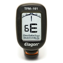 Elagon (TFM-101) Clip-On Multi-Instrument Tuner, 9 Tuning Modes for: Guitars, Bass, Ukulele, Banjo, Violin, F Key, Bb Key, Eb Key, Chromatic Tuning for all Non-Standard Tuning. Very Simple to Use.