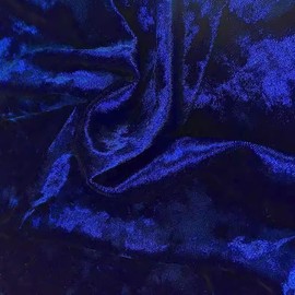 stretch crushed velvet fabric by meter soft velvet upholstery fabric for DIY crafts Sewing Clothes Apparel Costume reupholster sofa chairs 100 * 160cm (39 * 63in)(Color:blue)