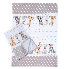 SPOTTED DOG GIFT COMPANY Kitchen Towels, Dish Towels for Drying Dishes, Tea Towels, Cute Dog Themed Decorative Kitchenware Accessories & Gifts for Dog Lovers, 100% Cotton Set of 2, 20"x28"