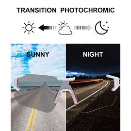 ROCKBROS Cycling Sunglasses Photochromic Bike Glasses for Men Women Sports Goggles UV Protection