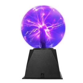 SENQIU Magic Plasma Ball, Plasma Ball Lamp, 15 cm, Electrostatic Ball, Touch Sensitive Flash Ball and Sound Sensitive for Party, Creative Decoration, Children, Novelty Gift