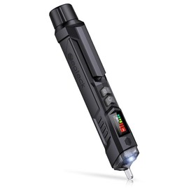 Neoteck Voltage Tester/Non Contact Voltage Tester 12-1000V/48-1000V Adjustable Sensitivity AC Voltage Detector Tester Pen Live/Null Wire Tester with LCD Display Buzzer Alarm Wire Breakpoint Finder - Color: black