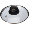 De Buyer 4112.16 Glass Lid with Bakelite Stainless Steel Knob,