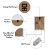 HORLIMER 4x6 Picture Frame Set of 15, Distressed White Rustic