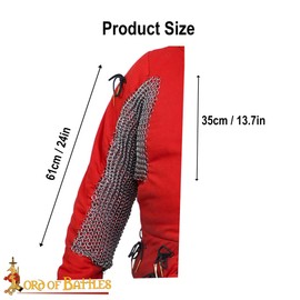 Lord of Battles Medieval Chainmail Voiders High Tensile Wire Butted Rings Natural Finish Viking Medieval Chainmail Armor Historical Reenactments Natural (Gambeson not Included)