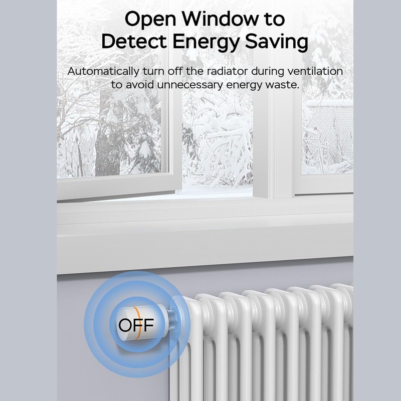 Thermostatic Radiator Valve for Tuya, 7 Days Programmable APP Control