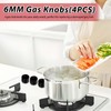 iTYOOS 4 Pieces Oven Knobs, Rotary Knob 6 mm, Cooking