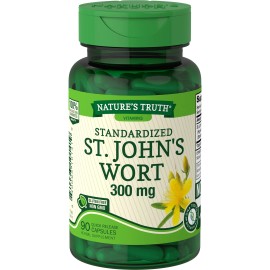Piping Rock Health Products Nature's Truth Vitamins Standardized St. John's Wort Capsules 300 mg 90 Count