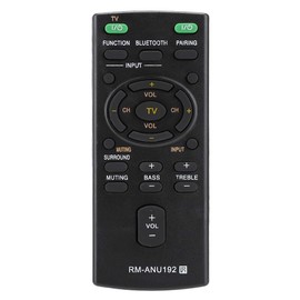 Replacement Remote Control for Sony Sound Bar SACT60BT HTCT60BT SSWCT60 RM-ANU192