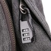 Black Zinc Alloy Three-Wheel Mini Code Lock Luggage Zipper Lock