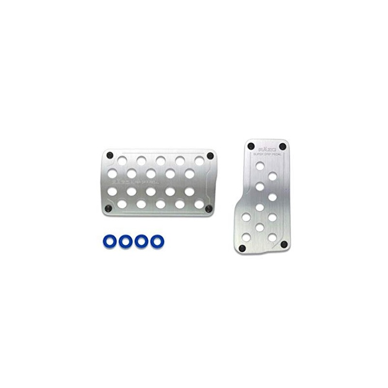 Razo RP121A Super Grip Small Silver Automatic Transmission Pedal Set