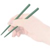 Skater ABC3AG-A Sage Green Chopsticks and Case Set, 7.1 inches