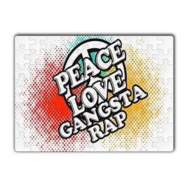 Makoroni -Peace Love Gangsta Rap - Jigsaw Puzzle 80 pcs, DesR79