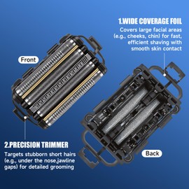 Shaver Replacement Outer Foil for Panasonic ARC5 5-Blade ES-LV97-K, ES-LV67-K, ES-LV95-S, ES-LV65-S, Replace Outer Foil
