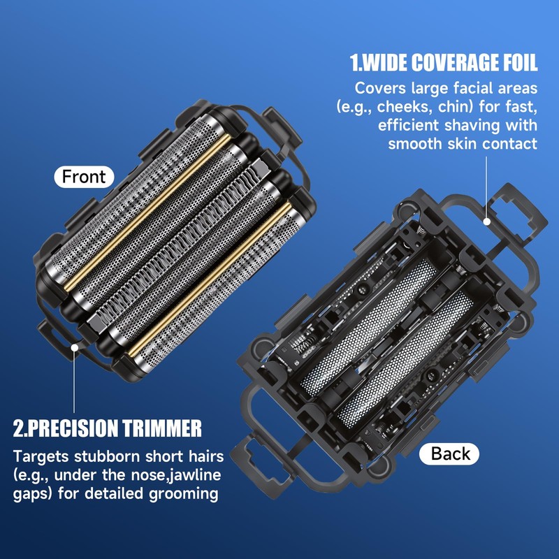 Shaver Replacement Outer Foil for Panasonic ARC5 5-Blade ES-LV97-K, ES-LV67-K,