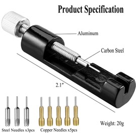 TICFROG Watch Link Removal Kit, Tools to Adjust and Remove Wristwatch Bracelets, Pin Remover for Sizing Strap, Watch Band Adjustment Tool Kit with Extra Replacement