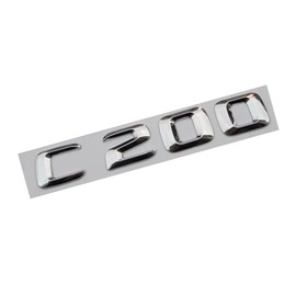 Chrome Trunk Letters Badge Emblems for Benz C200 Emblem Sticker