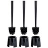 BOLMEN Basic Toilet Brush with Holder, Black, 36.5cm - Set