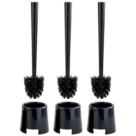 BOLMEN Basic Toilet Brush with Holder, Black, 36.5cm - Set of 3