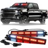 XRIDONSEN Red Emergency Visor Lights Bar Interior Windshield Strobe Lights