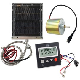 Highwild 12-Volt 1/8" Shaft Feeder Replacement Motor & 12-Volt Solar Panel Charger & Universal Game Feeder Digital Timer