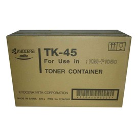Kyocera 370AF002 Model TK-45 Black Toner Cartridge For use with Kyocera KM-F1050 Fax Machine, Up to 12000 Pages Yield at 5% Average Coverage