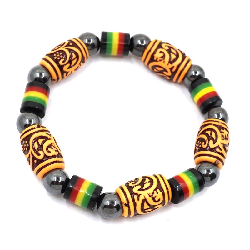 Teri's Boutique Rasta Hematitie Stretch Jamaica Reggae RYG Ethic Boho