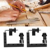 2pcs 90 Degree Positioning Squares L Shape Black Splicing Fixed