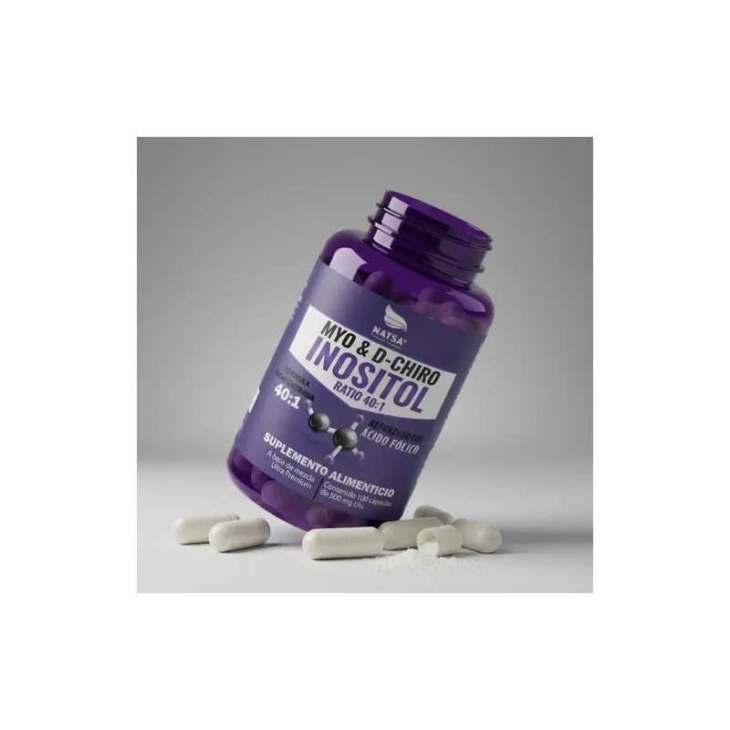 Myo & D-chiro Inositol 40:1, 100 Cápsulas, Ultra Concentrado, Combinación