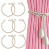Curtain Tiebacks, Pack of 6 Curtain Tiebacks, Adaptable Curtain Holders