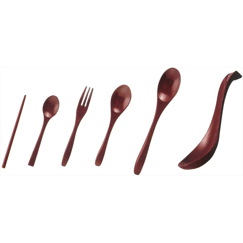 Ase Shinzo Shoten R1204 Handrail, Vermilion, Coffee Spoon, Red