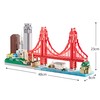 JXRLMB Architecture Skyline Collection San Francisco 3574PCS Micro Mini Blocks
