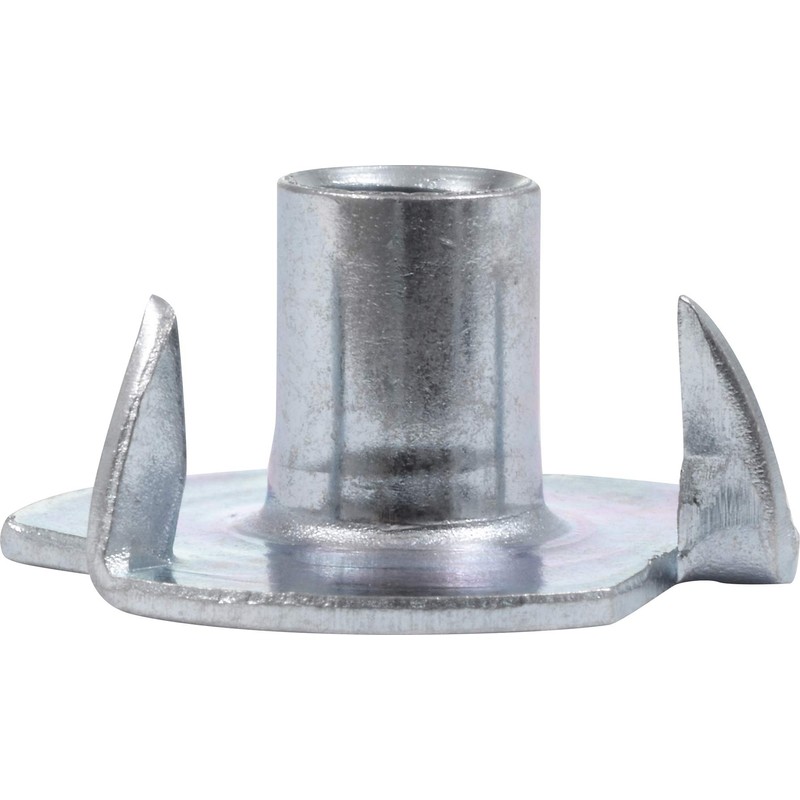 Hillman 180291 Pronged Tee Nut, 8-32, 100-Pack , Zinc