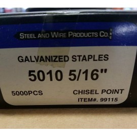 steel and wire products 5010 5/16" Galvanized Staples #99115 5000pcs Steel and Wire Products