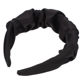 FRCOLOR Pure Color Twisted Knot Headband Vintage Style Wide Fabric Hair Hoop for Women Elegant Retro Headdress for Parties Daily Wear and Special Occasions