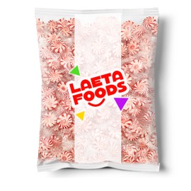 Peppermint Pinwheel Starlight Mints Hard Candy (1 Pound Bag - Approx. 90 Count)