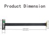 H!Fiber.com PCIe 3.0 X1 Extender Cable, Up to Up, Cable