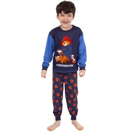 Paddington Bear Pyjamas Boys Long Sleeve Pyjamas Children Pyjamas for Boys Pyjamas Children, blue