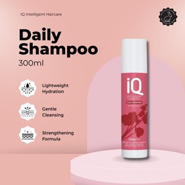 IQ Intelligent Haircare Set, Daily Shampoo 300ml, Clarifying Shampoo 300ml, and Daily Conditioner 300ml – Cleanse, and Hydrate for Soft, Manageable, and Healthy Hair Every Day